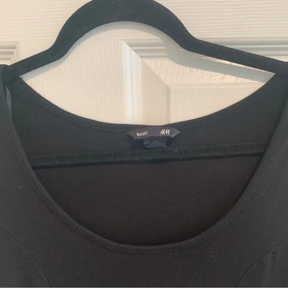 H&M Basic Black Fit and Flare Dress - Picture 5 of 7